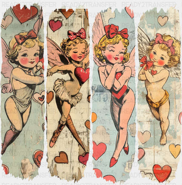 Vintage Angels Design - Valentine's Day DTF Transfer