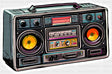 Vintage Boombox - Minimal UV Sticker Permanent UV DTF Decal