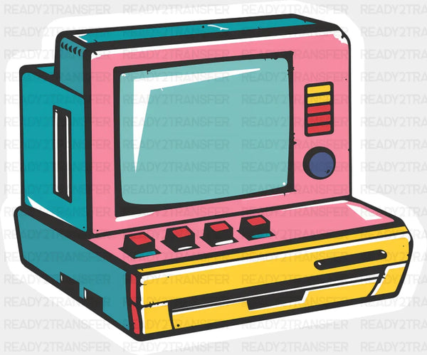 Vintage Computer - Minimal UV Sticker Permanent UV DTF Decal