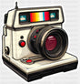 Vintage Instant Camera - Minimal UV Sticker Permanent UV DTF Decal