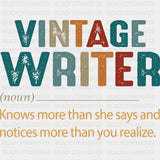 Vintage Writer Definition - Writing DTF Transfers ready2transfer