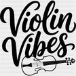 Violin Vibes - Music DTF Transfers ready2transfer Dark Color Design (See Imaging)