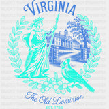 Virginia The Old Dominion - States & Cities DTF Transfer ready2transfer