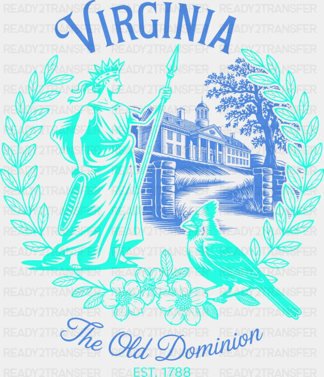 Virginia The Old Dominion - States & Cities DTF Transfer
