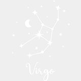 Virgo Constellations - Zodiacs & Horoscopes DTF Transfers - Adult Unisex - S & M (10’’) / Light Color Design (See