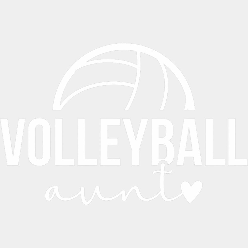 Volleyball Aunt - Volleyball DTF Transfers ready2transfer Light Color Design (See Imaging)