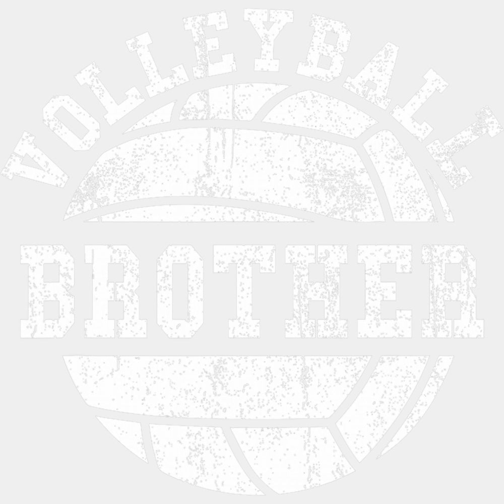 Volleyball Brother Black & White - Volleyball DTF Transfers ready2transfer Light Color Design (See Imaging)