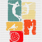 Volleyball Collage - Volleyball DTF Transfers ready2transfer