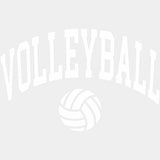 Volleyball Curved B&W Design - Volleyball DTF Transfers ready2transfer Light Color Design (See Imaging)
