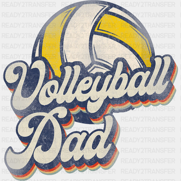 Volleyball Dad, Vintage Design - Volleyball DTF Transfers