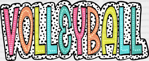 Volleyball Dalmatian Design - Volleyball DTF Heat Transfer