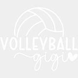 Volleyball Gigi, Heart - Volleyball DTF Transfers ready2transfer Light Color Design (See Imaging)