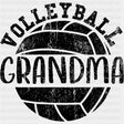 Volleyball Grandma, B&W Design - Volleyball DTF Transfers ready2transfer Dark Color Design (See Imaging)