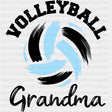 Volleyball Grandma, Blue Color - Volleyball DTF Transfers ready2transfer Dark Color Design (See Imaging)