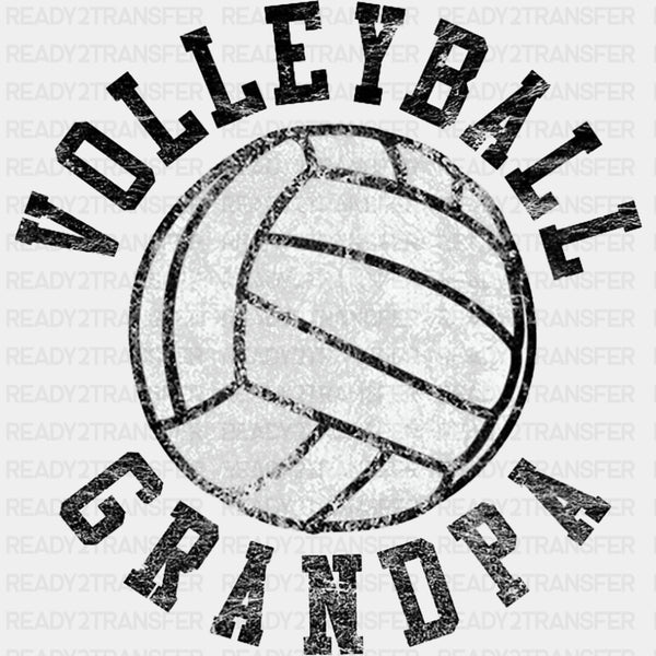 Volleyball Grandpa, B&W Ball - Volleyball DTF Transfers