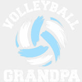 Volleyball Grandpa, Blue Design - Volleyball DTF Transfers ready2transfer Light Color Design (See Imaging)