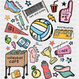 Volleyball Items - Volleyball DTF Transfers ready2transfer Dark Color Design (See Imaging)