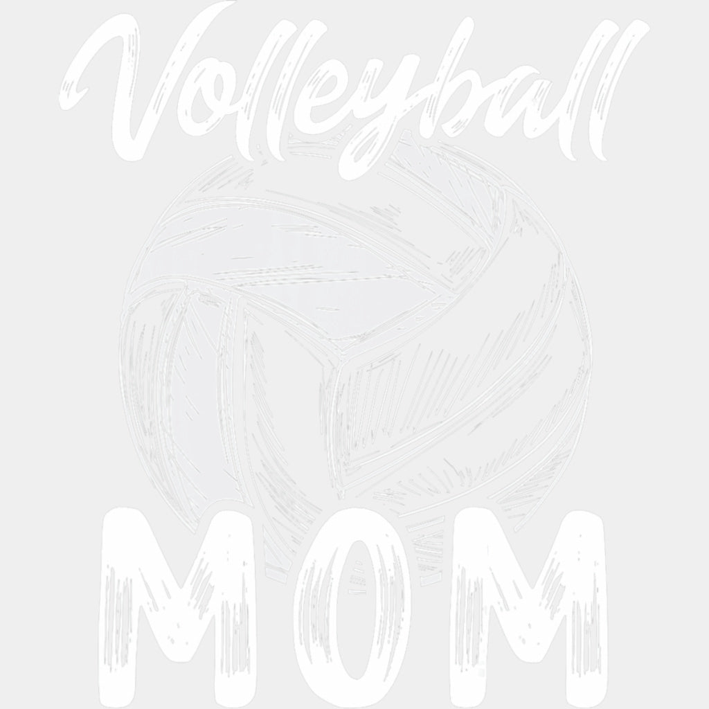 Volleyball Mom B&W Sketch - Volleyball DTF Transfers ready2transfer Light Color Design (See Imaging)