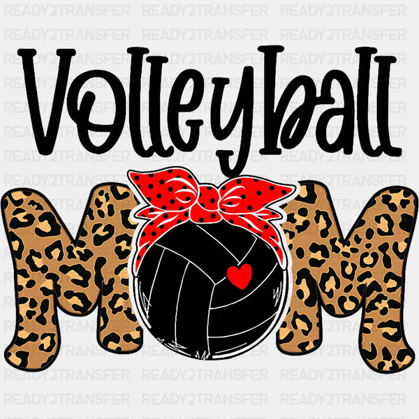 Volleyball Mom Bandana, Leopard Pattern - Volleyball DTF Transfers