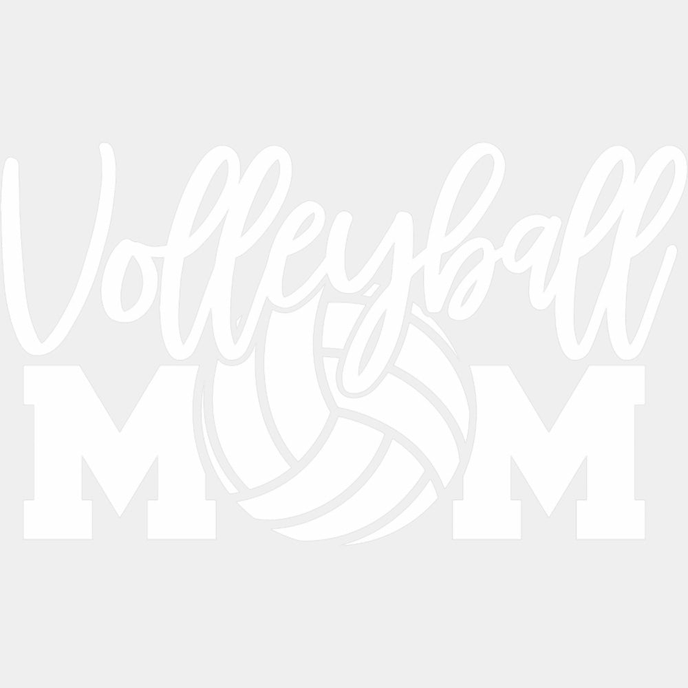 Volleyball Mom, Cursive Text - Volleyball DTF Transfers ready2transfer Light Color Design (See Imaging)
