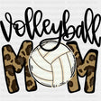 Volleyball Mom Leopard Pattern - Volleyball DTF Transfers ready2transfer Dark Color Design (See Imaging)