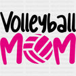 Volleyball Mom, Pink Ball - Volleyball DTF Transfers ready2transfer Dark Color Design (See Imaging)