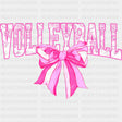 Volleyball, Pink Ribbon Design - Volleyball DTF Transfers ready2transfer