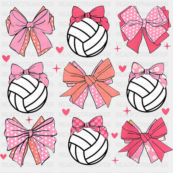 Volleyball & Ribbons - Volleyball DTF Transfers
