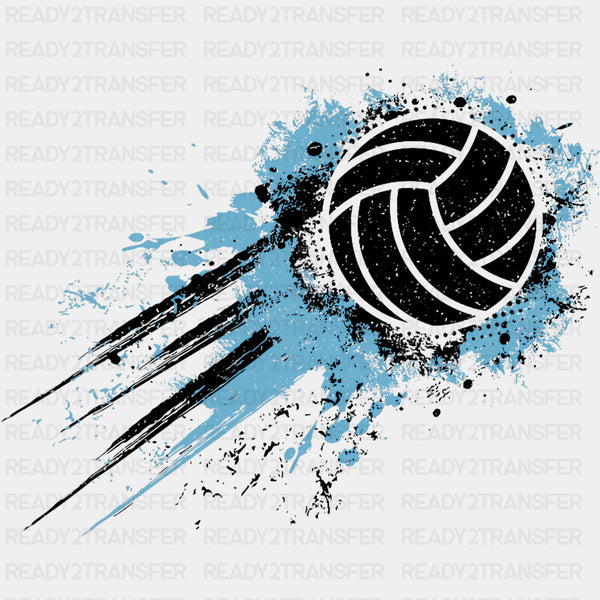 Volleyball Teal Color Design - Volleyball DTF Transfers