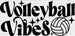 Volleyball Vibes - Volleyball DTF Heat Transfer ready2transfer Black