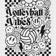 Volleyball Vibes, Smileys - Volleyball DTF Transfers ready2transfer Dark Color Design (See Imaging)