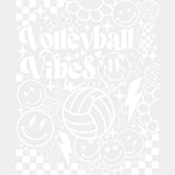 Volleyball Vibes, Smileys - Volleyball DTF Transfers ready2transfer Light Color Design (See Imaging)