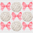 Volleyballs & Pink Ribbons - Volleyball DTF Transfers ready2transfer
