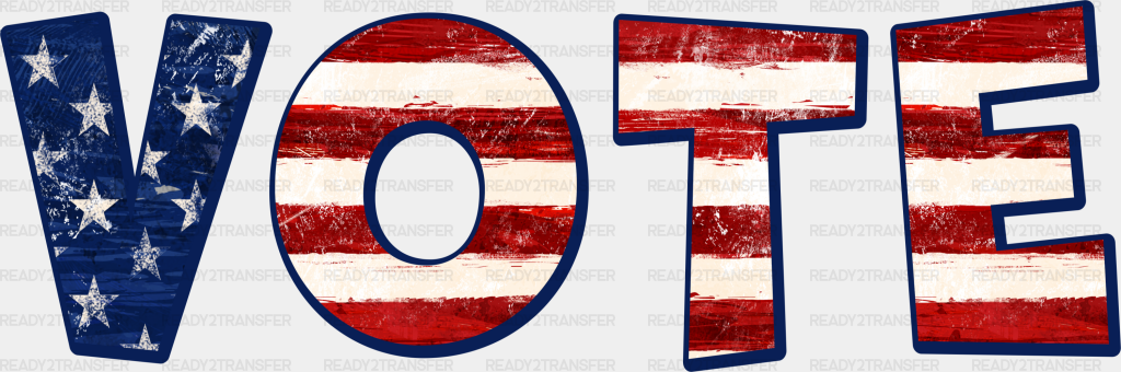 Vote Us Flag Design - Election Dtf Transfer