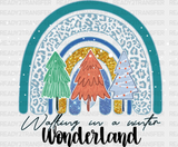 Walking In A Winter Wonderland Tree Design - Dtf Transfer Adult Unisex S & M (10’’) / Dark