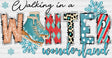Walking In A Wonderland Design - Winter Iron On Dtf Transfer