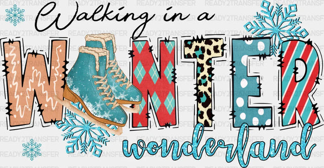 Walking In A Wonderland Design - Winter Iron On Dtf Transfer