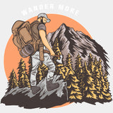Wander More - Hiking DTF Transfers ready2transfer Light Color Design (See Imaging)