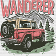 Wanderer 4X4 Design - Outdoor Dtf Heat Transfer