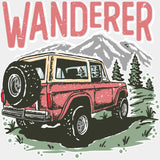 Wanderer, Pink - Hiking DTF Transfers ready2transfer Light Color Design (See Imaging)