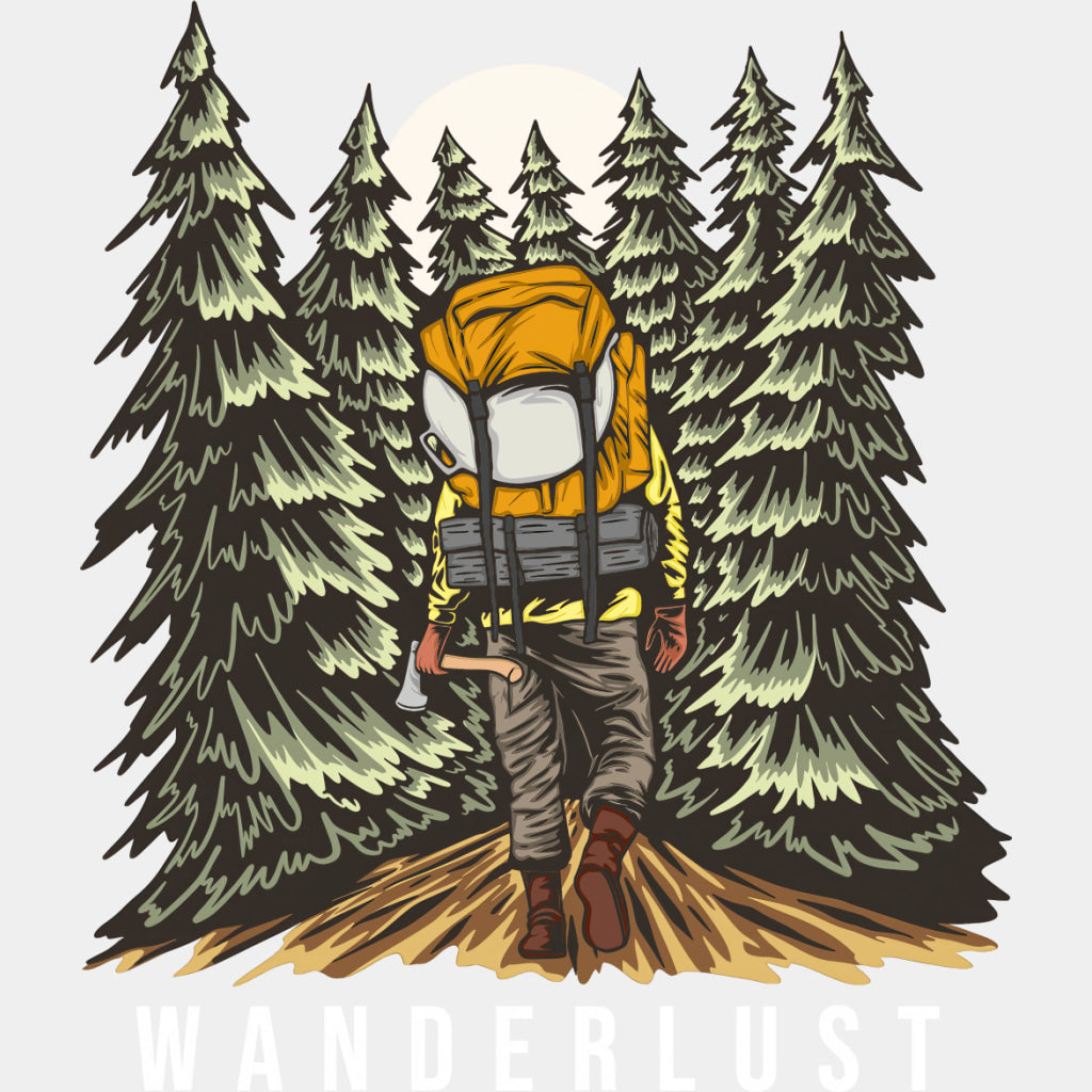 Wanderlust - Hiking DTF Transfers ready2transfer Light Color Design (See Imaging)