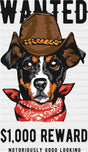 Wanted Notoriously Good Looking - Dogs DTF Transfer Adult Unisex - S & M (10’’) / Dark Color Design (See Imaging)