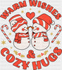 Warm Wishes & Cozy Hugs - Christmas DTF Transfer
