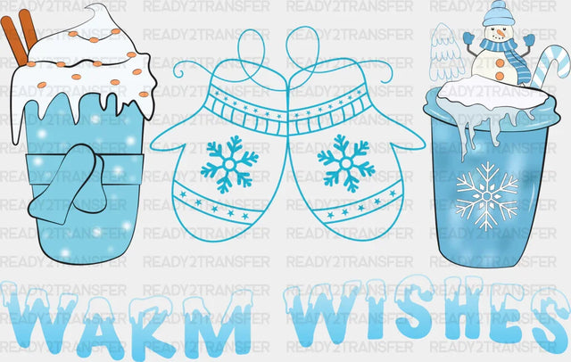 Warm Wishes - Winter Iron On DTF Transfer ready2transfer