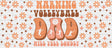 Warning Volleyball Dad - Cup Wrap Uv Sticker Permanent Dtf Decal