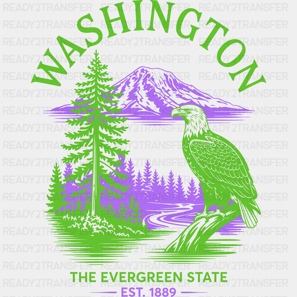 Washington The Evergreen State - States & Cities DTF Transfer