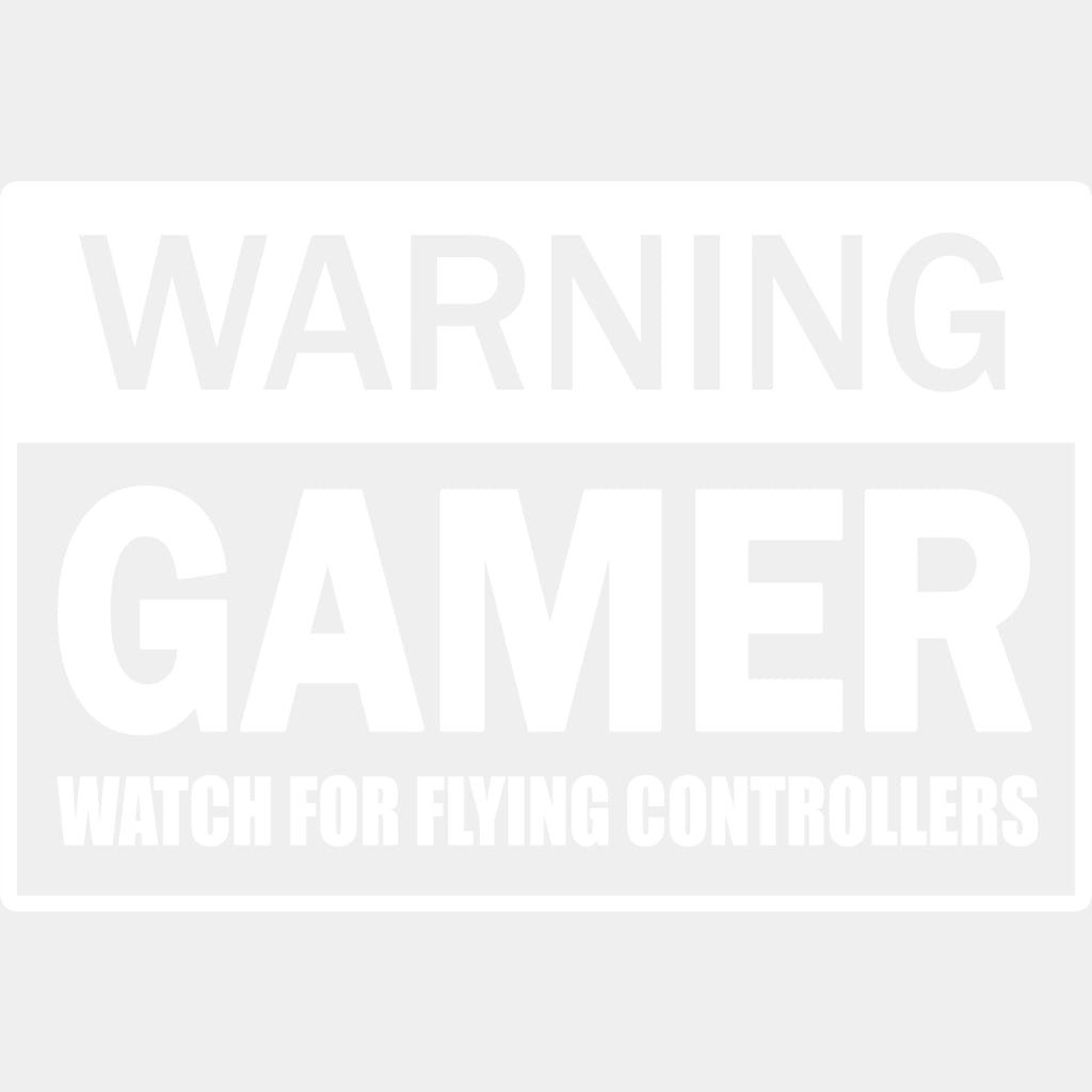 Watch For Flying Controllers - Video Game DTF Heat Transfer ready2transfer Light Color Design ( See imaging )