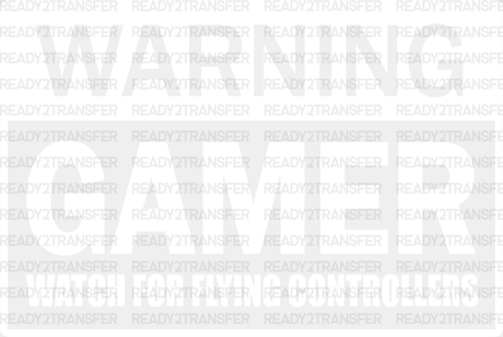 Watch For Flying Controllers - Video Game Dtf Heat Transfer Adult Unisex S & M (10’’) / Light