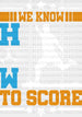 We Know How To Score - Soccer DTF Heat Transfer ready2transfer White
