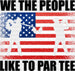 We The People Like To Par Tee - Golf DTF Heat Transfer ready2transfer Black